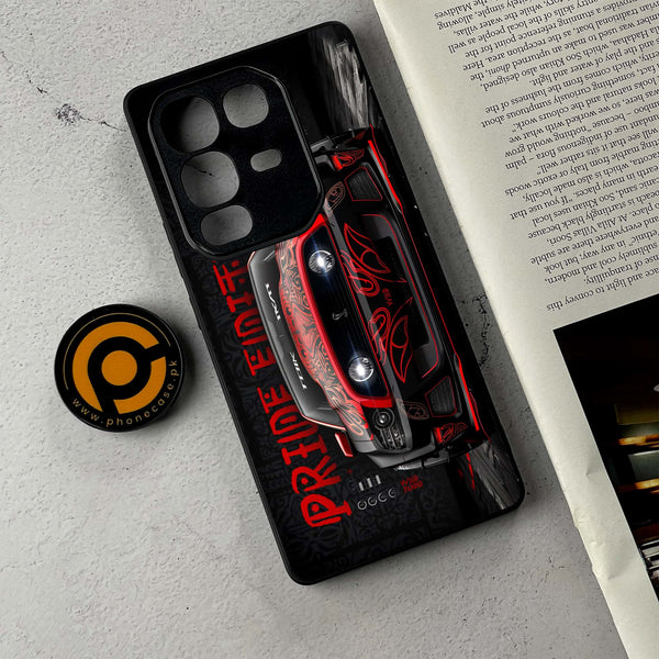 Infinix Note 50 Pro - Cobra X Racing Car - Premium Metal Printed Soft Bumper Shockproof Case