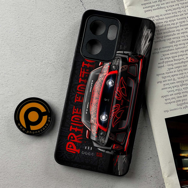 Oppo Reno 13F - Cobra X Racing Car - Premium Metal Printed Soft Bumper Shockproof Case