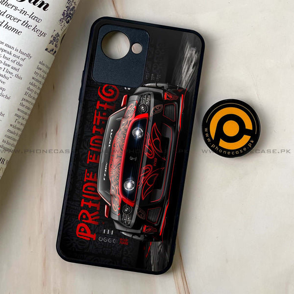 Realme C30 - Cobra X Racing Car - Premium Printed Glass soft Bumper Shock Proof Case