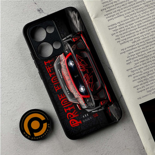 Oppo Reno 13 - Cobra X Racing Car - Premium Metal Printed Soft Bumper Shockproof Case