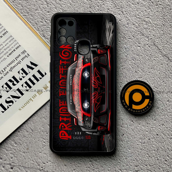 Samsung Galaxy A21s - Cobra X Racing Car - Premium Printed Glass soft Bumper Shock Proof Case
