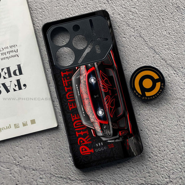 Tecno Pova 6 Pro - Cobra X Racing Car - Premium Printed Glass soft Bumper Shock Proof Case