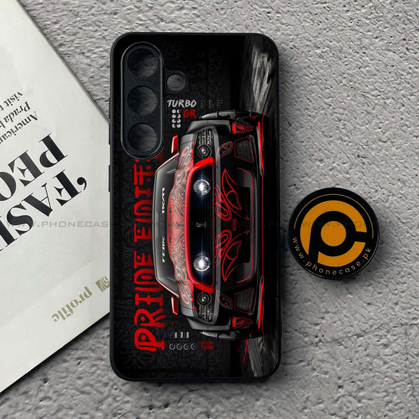 Samsung Galaxy S25 FE - Cobra X Racing Car - Premium Metal Printed soft Bumper shock Proof Case