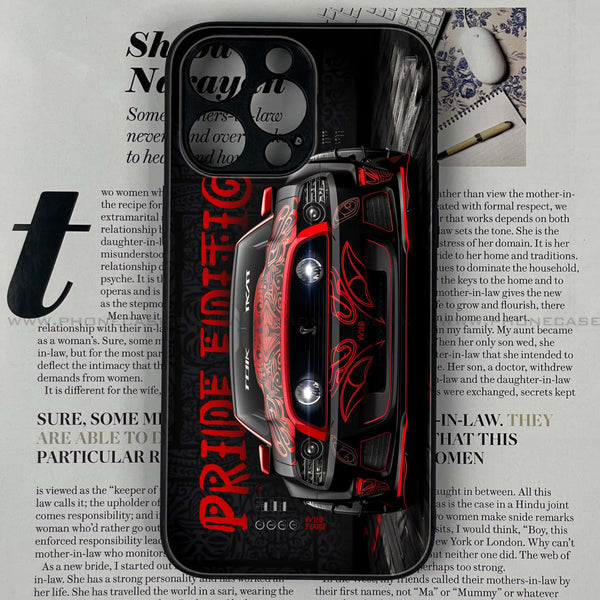 iPhone 15 Pro Max -  Cobra X Racing Car - Premium Printed Glass soft Bumper shock Proof Case