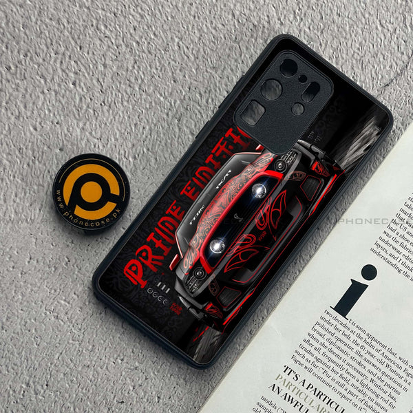 Samsung Galaxy S20 Ultra - Cobra X Racing Car - Premium Metal Printed soft Bumper shock Proof Case  CS-31450