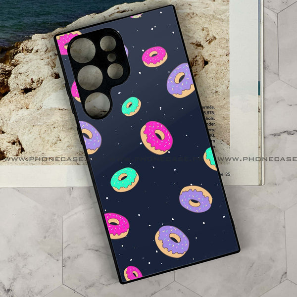 Samsung Galaxy S24 Ultra - Colorful Donuts - Premium Metal Printed soft Bumper shock Proof Case