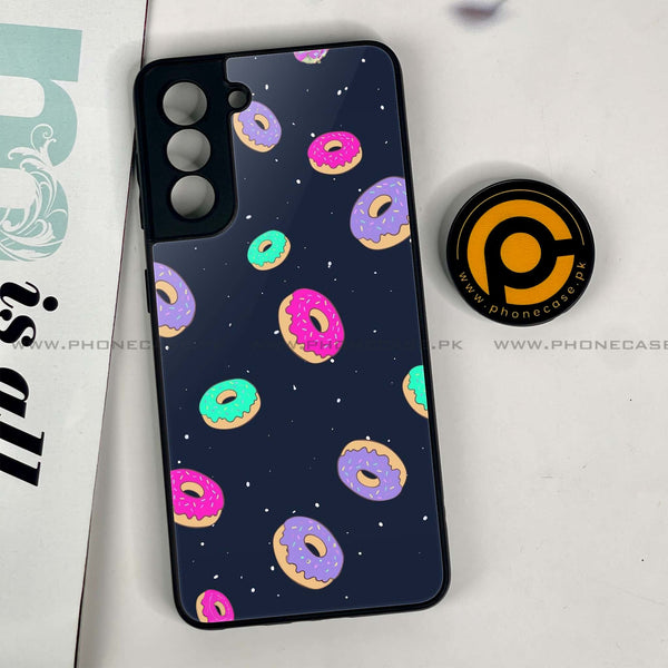 Samsung Galaxy S21 - Colorful Donuts  - Premium Printed Glass Case