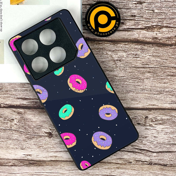 Infinix GT 20 Pro - Colorful Donuts -  Premium Printed Metal soft Bumper shock Proof Case