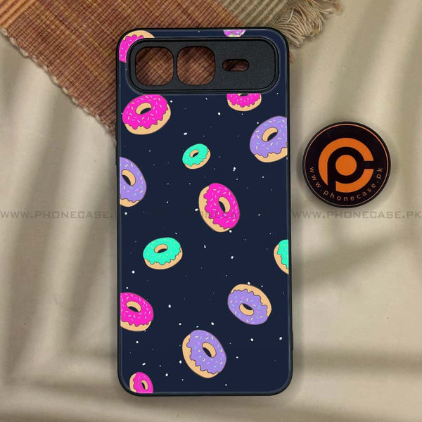 Infinix Smart 10 Plus - Colorful Donuts - Premium Metal Printed soft Bumper shock Proof Case