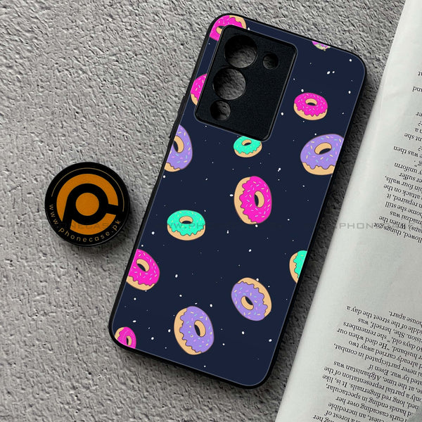 Infinix Note 12 G96 - Colorful Donuts - Premium Printed Glass soft Bumper Shock Proof Case CS-48872