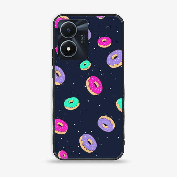 Vivo Y02s - Colorful Donuts -  Premium Printed Metal soft Bumper shock Proof Case