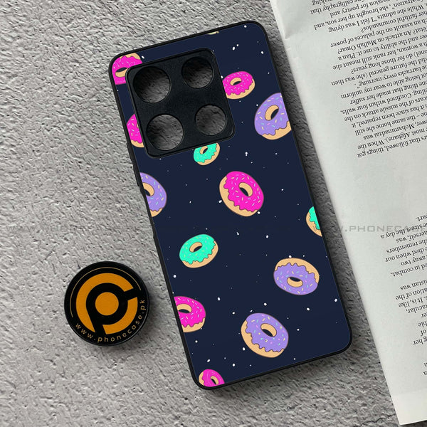 Infinix Note 30 Pro - Colorful Donuts - Premium Metal Printed soft Bumper shock Proof Case