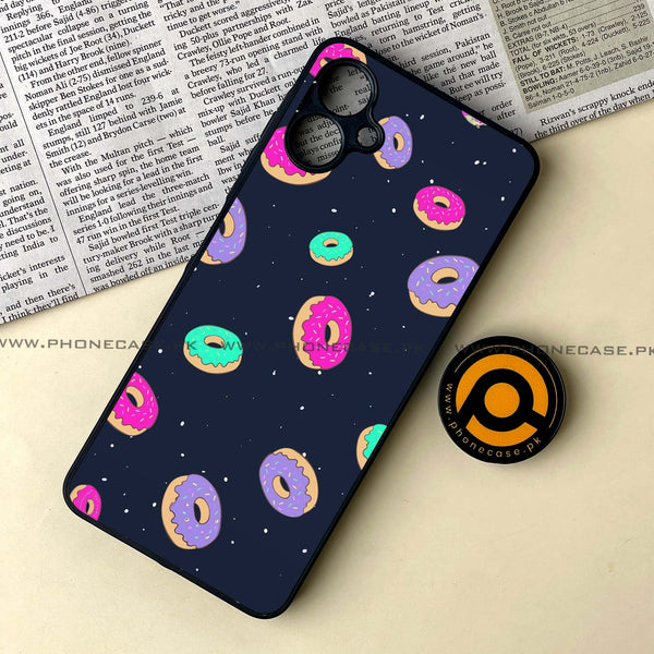 Samsung Galaxy A06 -  Colorful Donuts - Premium Metal Printed soft Bumper shock Proof Case
