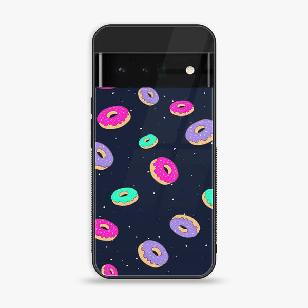 Google Pixel 6 Pro - Colorful Donuts - Premium Printed Glass soft Bumper Shock Proof Case