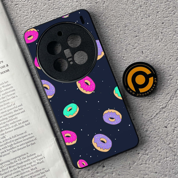 Vivo X200 Pro - Colorful Donuts - Premium Metal  Printed soft Bumper shock Proof Case