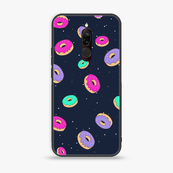 Xiaomi Redmi 8 - Colorful Donuts - Premium Printed Glass Case