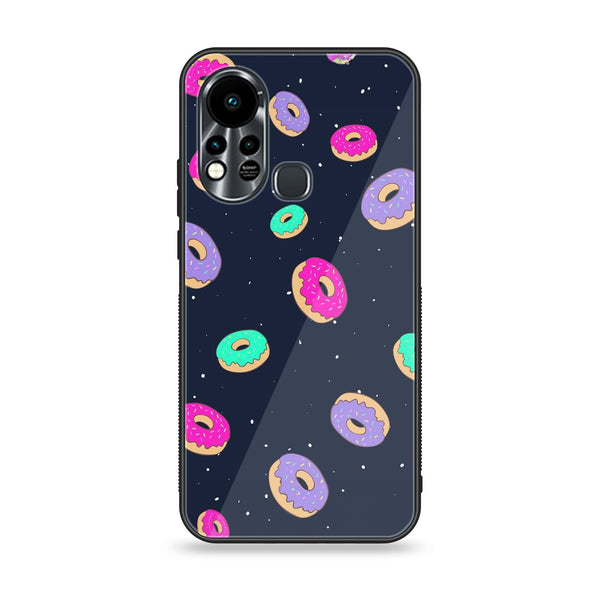 Infinix Hot 11S - Colorful Donuts -  Premium Printed Metal soft Bumper shock Proof Case