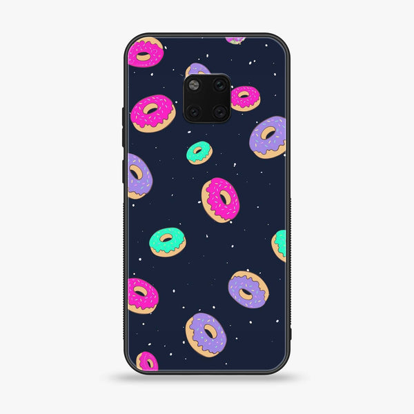 Huawei Mate 20 Pro - Colorful Donuts - Premium Printed Glass soft Bumper Shock Proof Case