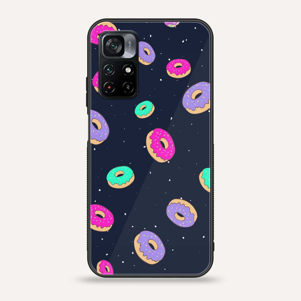 Xiaomi Poco M4 Pro 5G - Colorful Donuts -  Premium Printed Metal soft Bumper shock Proof Case