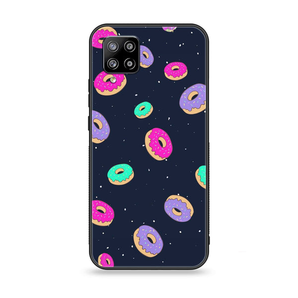 Samsung Galaxy A42 - Colorful Donuts - Premium Printed Glass soft Bumper Shock Proof Case