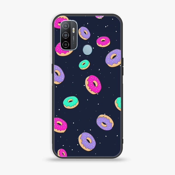 Oppo A53 - Colorful Donuts -  Premium Printed Metal soft Bumper shock Proof Case