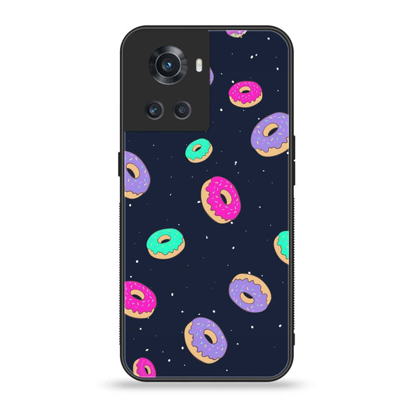 ONEPLUS ACE 5G - Colorful Donuts -  Premium Printed Metal soft Bumper shock Proof Case