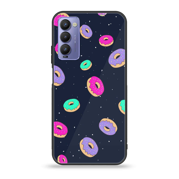 Tecno Camon 18P - Colorful DonutsMe - Premium Printed Glass soft Bumper shock Proof Case