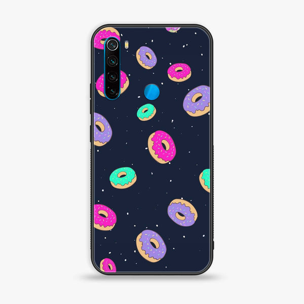 Xiaomi Redmi Note 8 - Colorful Donuts - Premium Printed Glass soft Bumper Shock Proof Case