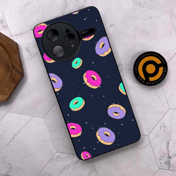 Xiaomi Poco F7 Ultra 5G - Colorful Donuts - Premium Metal Printed soft Bumper shock Proof Case