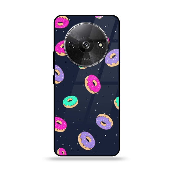 Xiaomi Redmi A3 - Colorful Donuts -  Premium Printed Metal soft Bumper shock Proof Case CS-22637