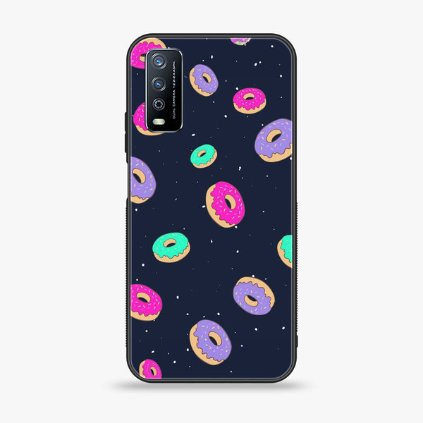 Vivo Y11s - Colorful Donuts -  Premium Printed Metal soft Bumper shock Proof Case