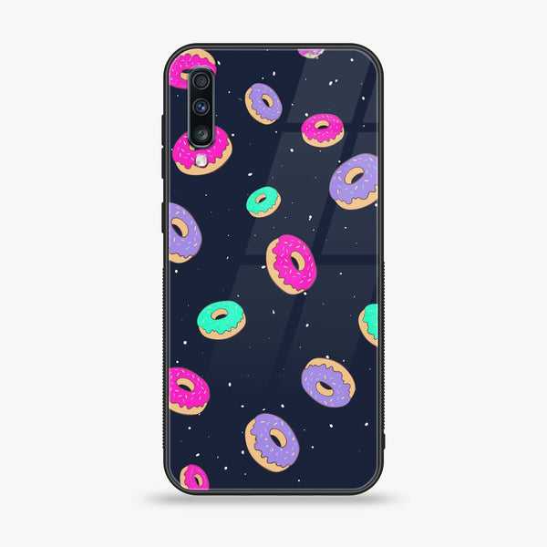 Samsung Galaxy A70 - Colorful Donuts - Premium Printed Glass Case