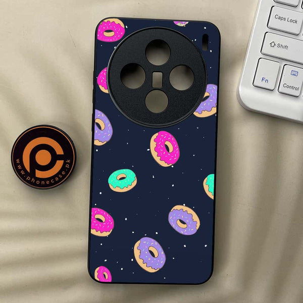 Vivo X200 - Colorful Donuts - Premium Metal  Printed soft Bumper shock Proof Case