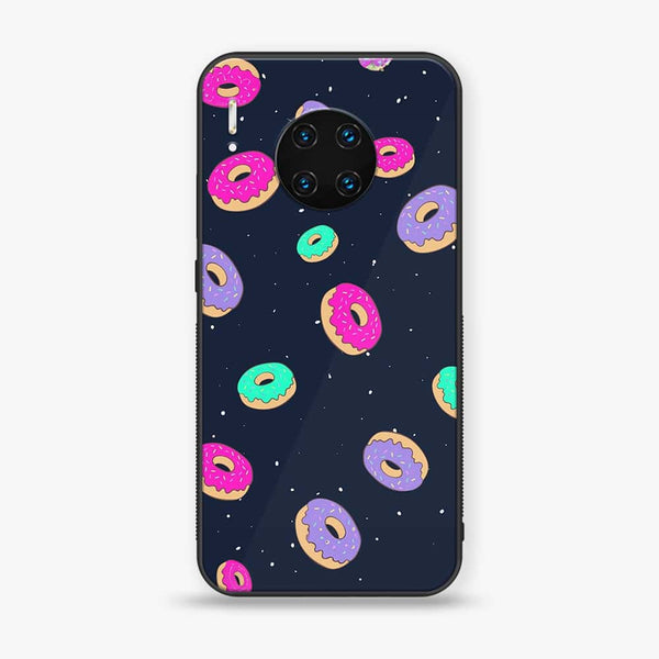 Huawei Mate 30 Pro - Colorful Donuts - Premium Printed Glass soft Bumper shock Proof Case