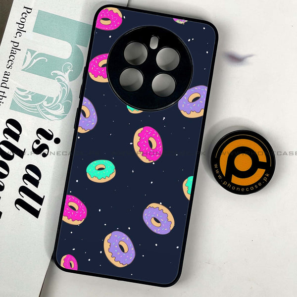 Realme 12 - Colorful Donuts - Premium Printed Glass soft Bumper Shock Proof Case