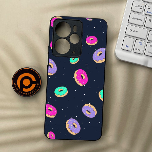 Realme 14T 5G - Colorful Donuts - Premium Metal Printed soft Bumper Shock Proof Case