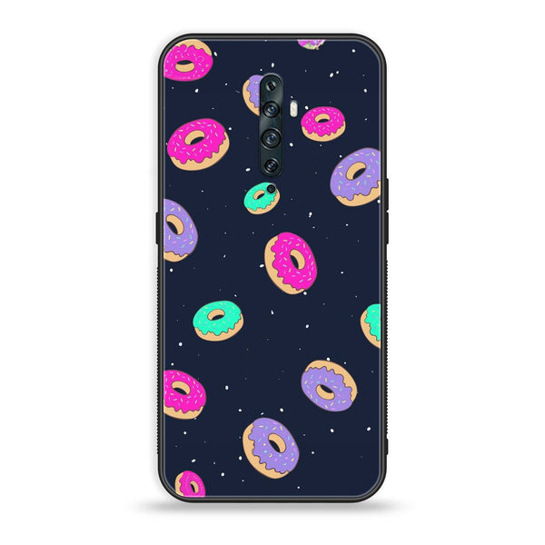 Oppo Reno 2Z - Colorful Donuts - Premium Printed Glass Case