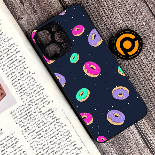 Xiaomi Redmi 12 - Colorful Donuts - Premium Printed Glass soft Bumper Shock Proof Case