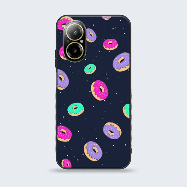 Realme C67 - Colorful Donuts -  Premium Printed Metal soft Bumper shock Proof Case