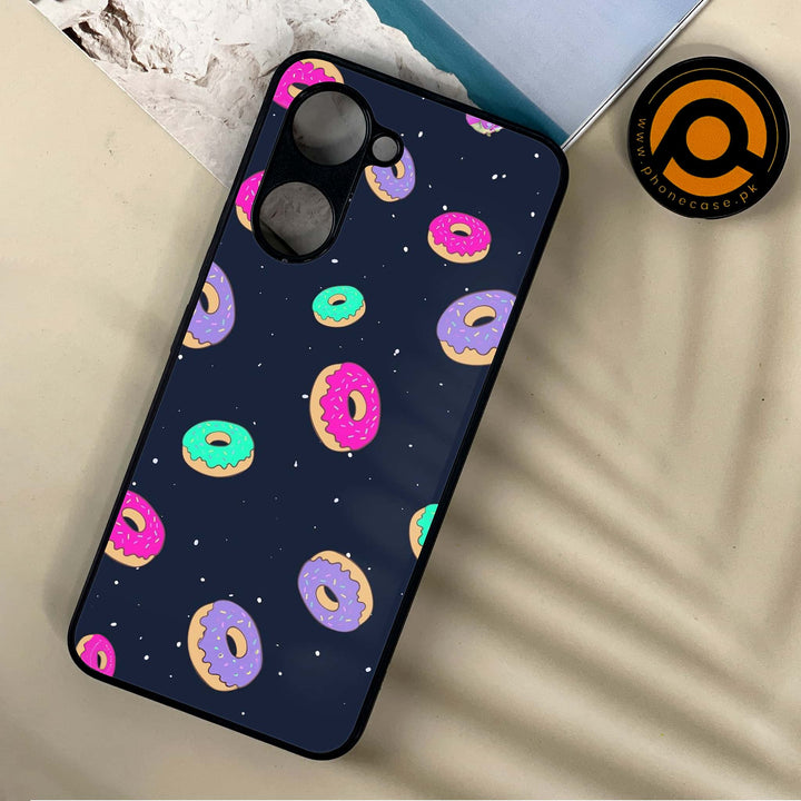 Vivo Y03t - Colorful Donuts -  Premium Printed Metal soft Bumper shock Proof Case