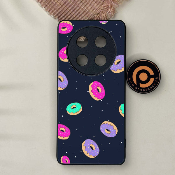 Honor X9c 5G - Colorful Donuts - Premium Metal Printed soft Bumper shock Proof Case