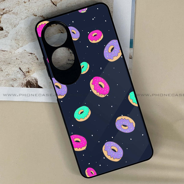 Oppo A60 - Colorful Donuts -  Premium Printed Metal soft Bumper shock Proof Case