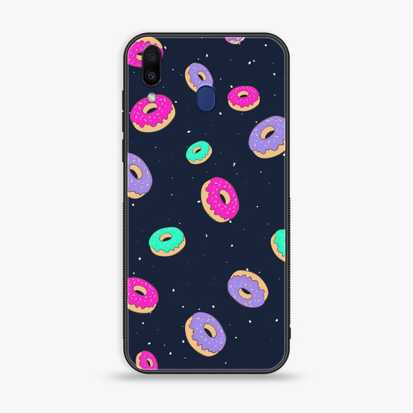 Samsung Galaxy M20 - Colorful Donuts - Premium Printed Glass Case