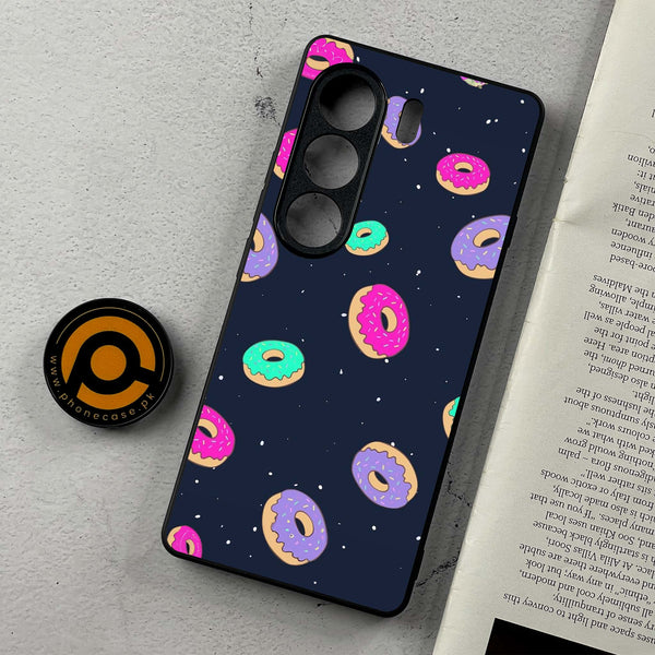 Tecno Camon 40 Pro - Colorful Donuts - Premium Metal Printed Soft Bumper Shockproof Case