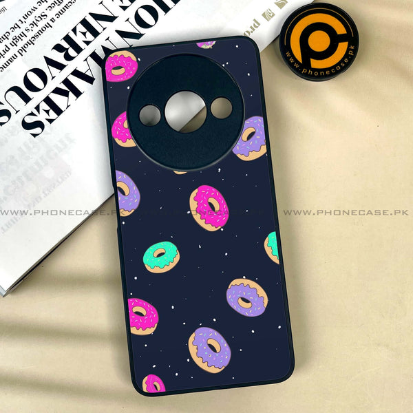 Xiaomi Redmi A3x - Colorful Donuts -  Premium Printed Metal soft Bumper shock Proof Case