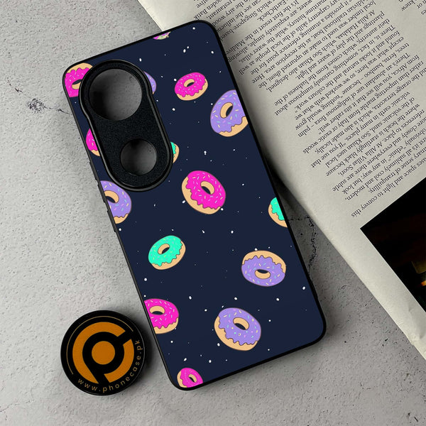 Vivo V50 - Colorful Donuts - Premium Metal Printed Soft Bumper Shockproof Case