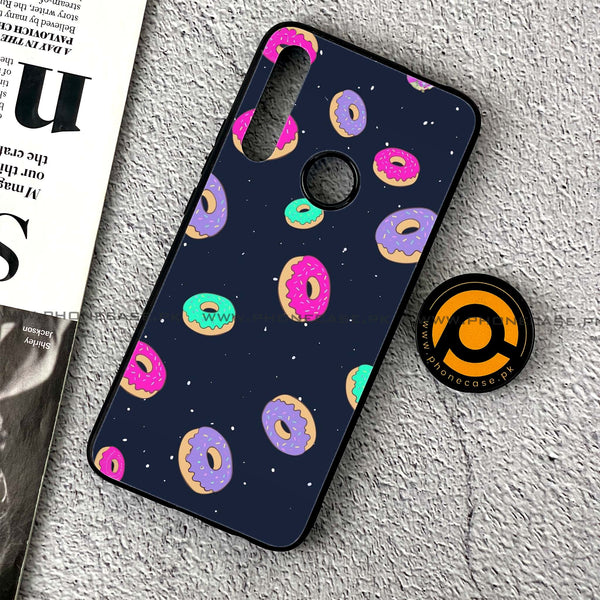 Huawei Y9 Prime (2019) - Colorful Donuts - Premium Printed Glass soft Bumper Shock Proof Case