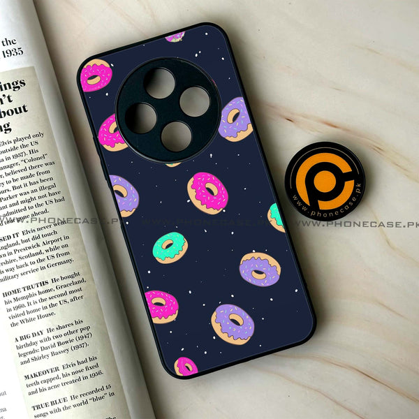 Tecno Spark 30C - Colorful Donuts - Premium Printed Glass soft Bumper Shock Proof Case