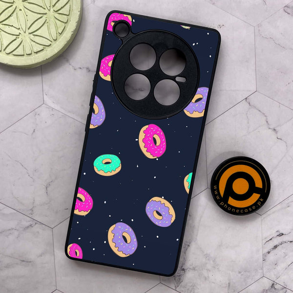 Infinix Zero 40 5G - Colorful Donuts - Premium Metal Printed soft Bumper shock Proof Case