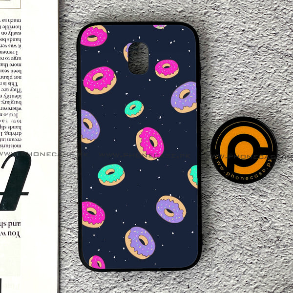 Samsung Galaxy J5 Pro 2017 - Colorful Donuts - Premium Printed Metal soft Bumper shock Proof Case